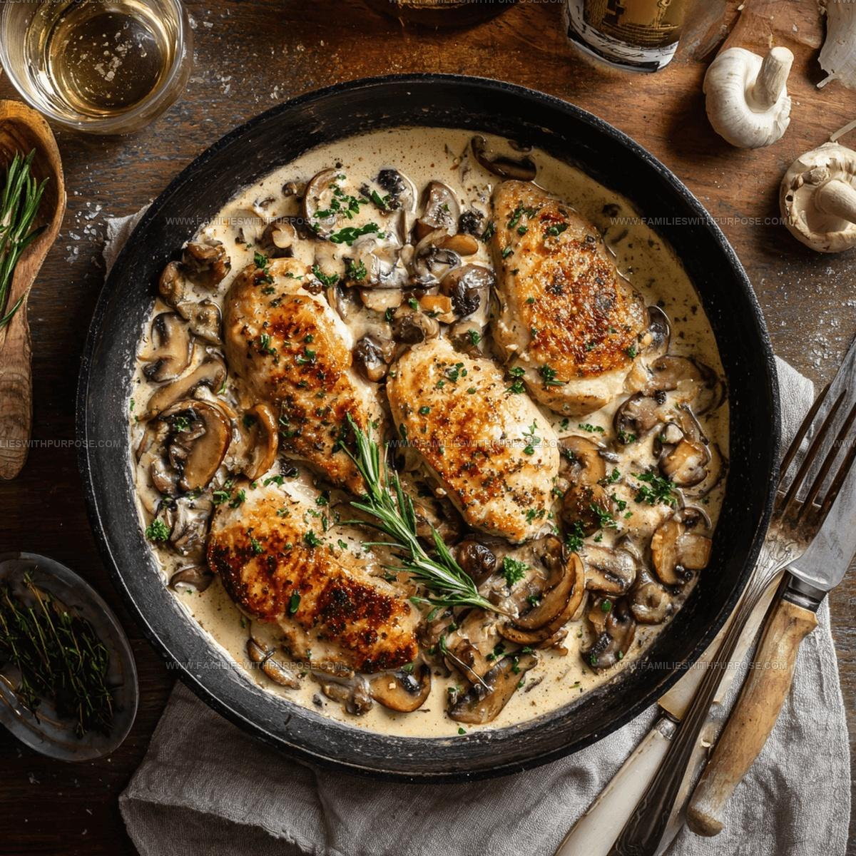 Skillet Mushroom Chicken Recipe