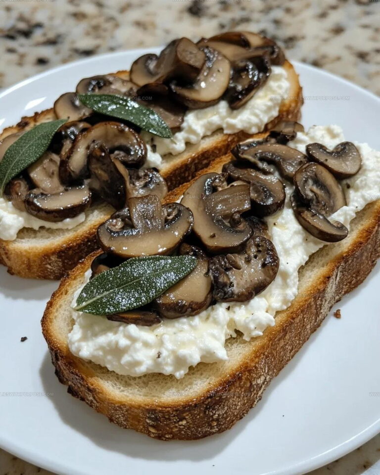 Mushroom and Sage Ricotta Toast Recipe