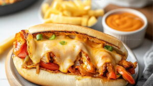 Game-Day Buffalo Chicken Cheesesteak Recipe