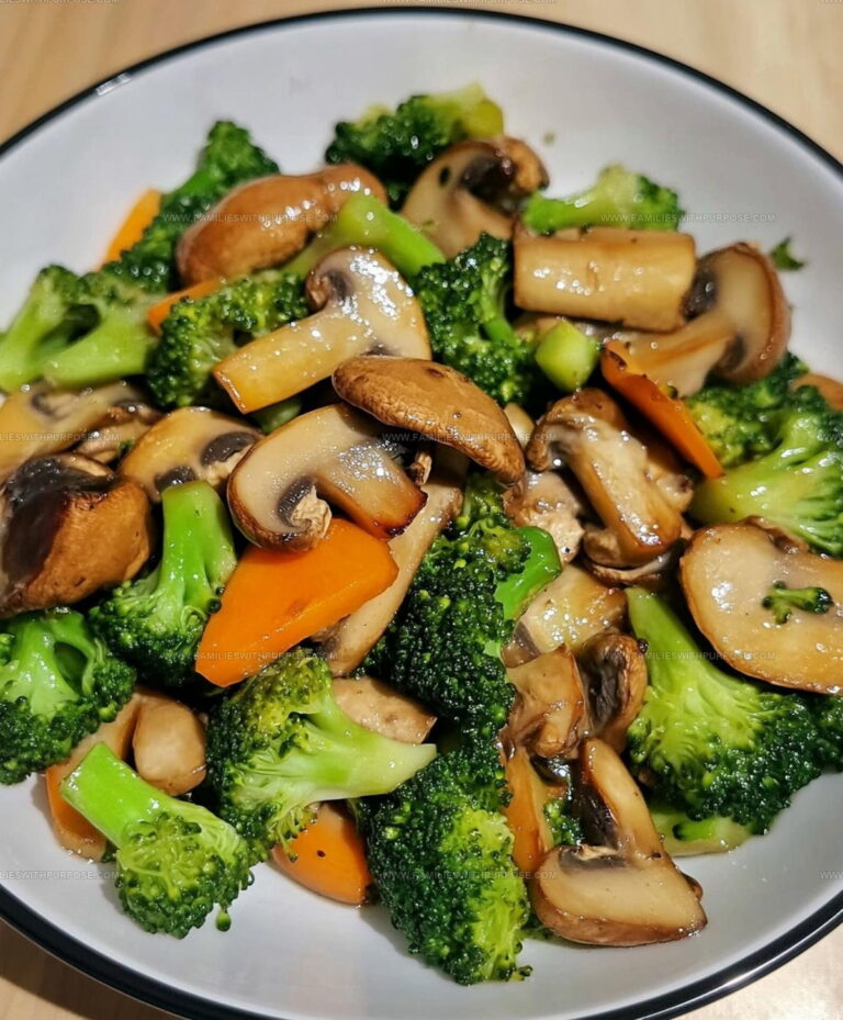 Sauteed Mushrooms With Broccoli Recipe