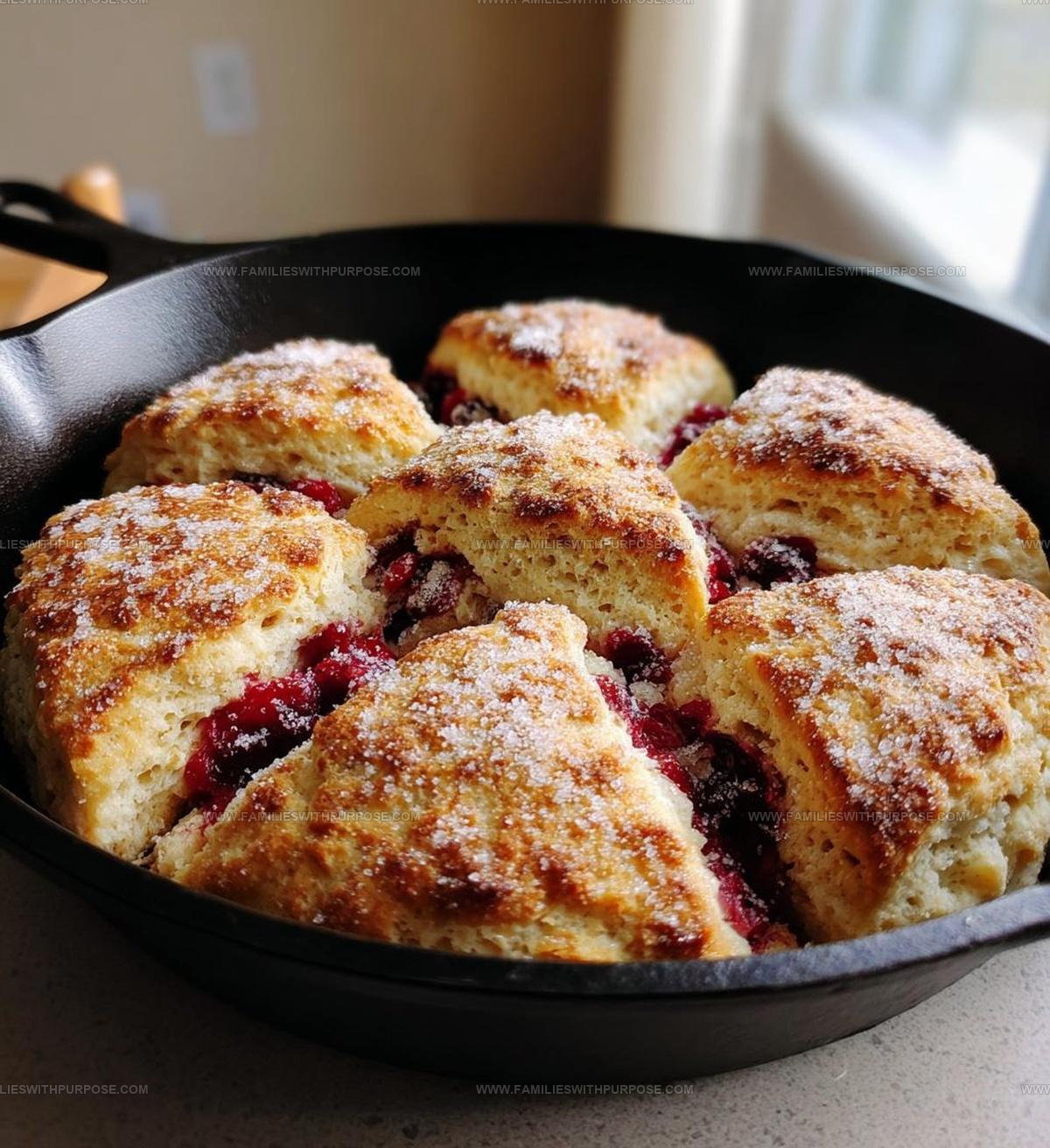 Cranberry Cinnamon Skillet Biscuits Recipe