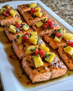 Skillet Honey Pineapple Salmon Recipe