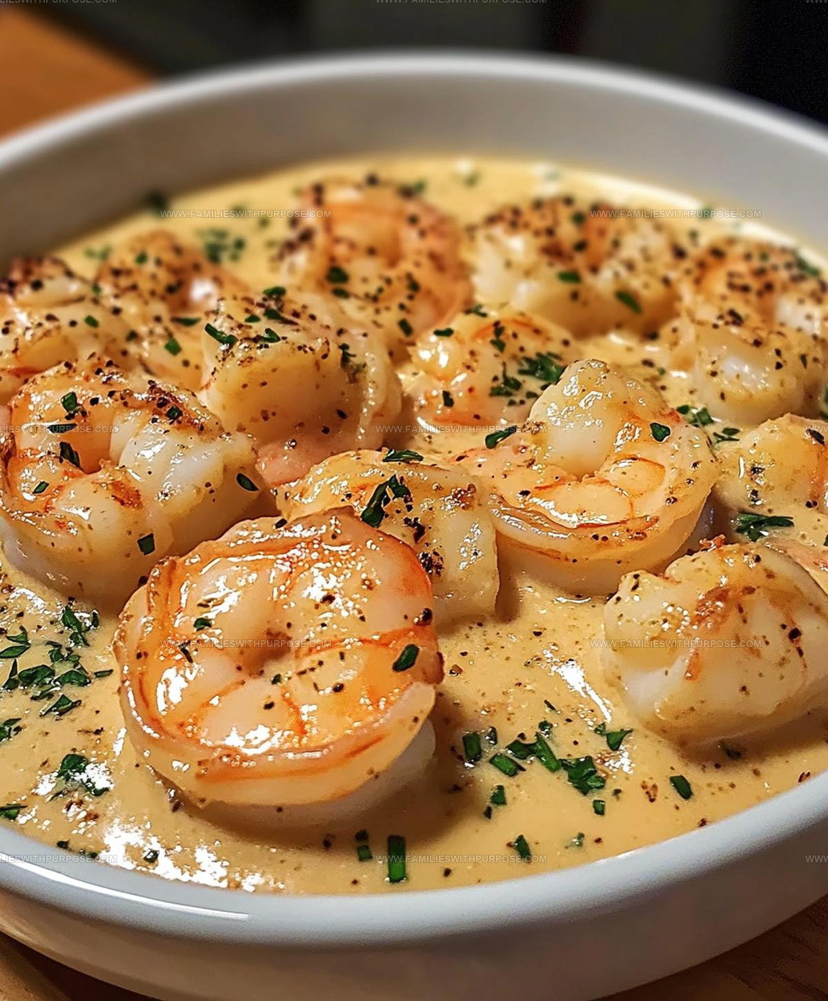 Zesty Lemon Creamy Garlic Shrimp Recipe