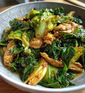 Weeknight Chinese Chicken Cabbage Stir Fry Recipe