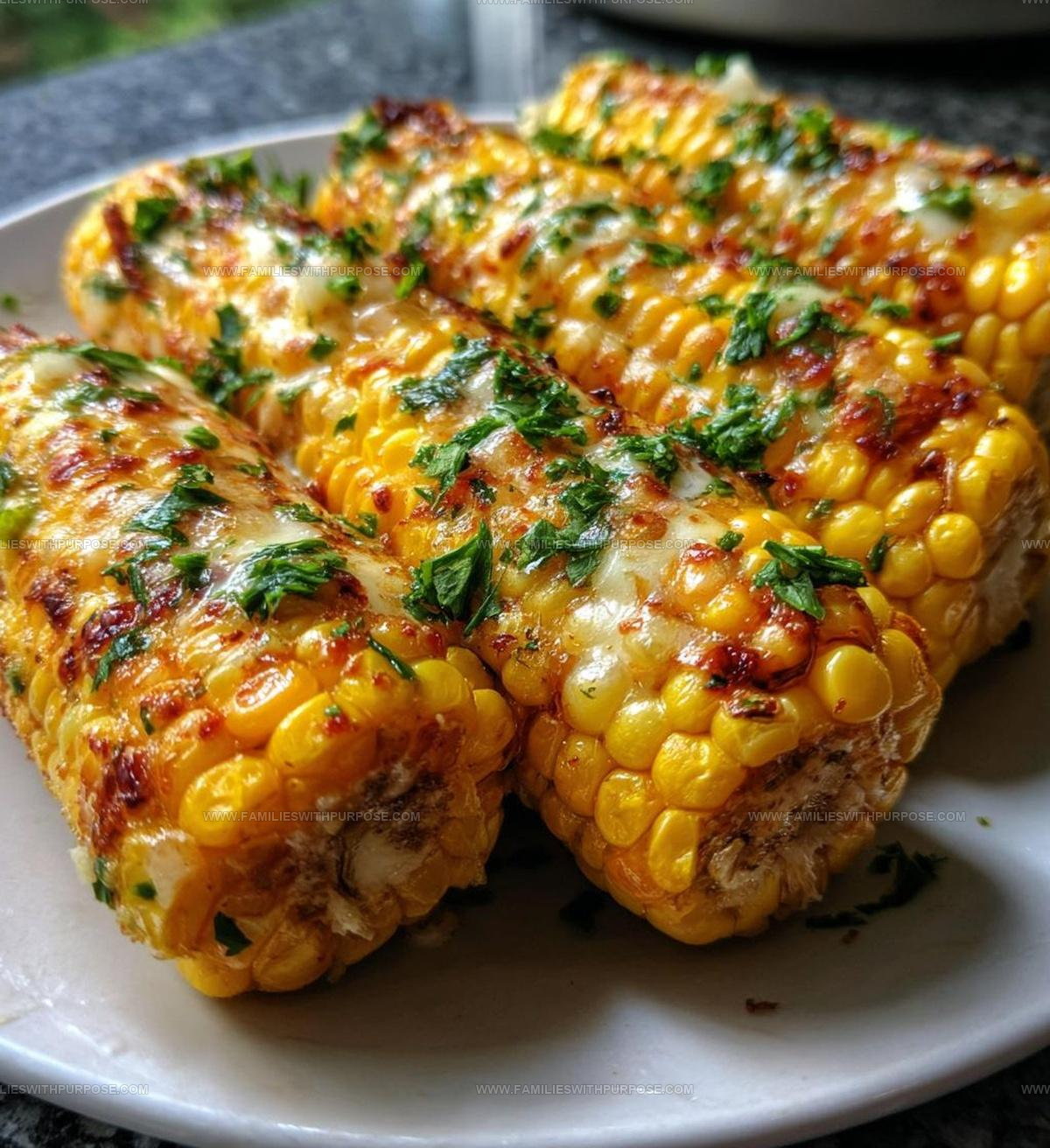 Cheesy Garlic Butter Corn Recipe