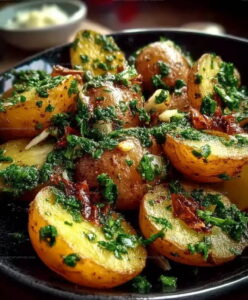 Garlic Coriander Potatoes Recipe