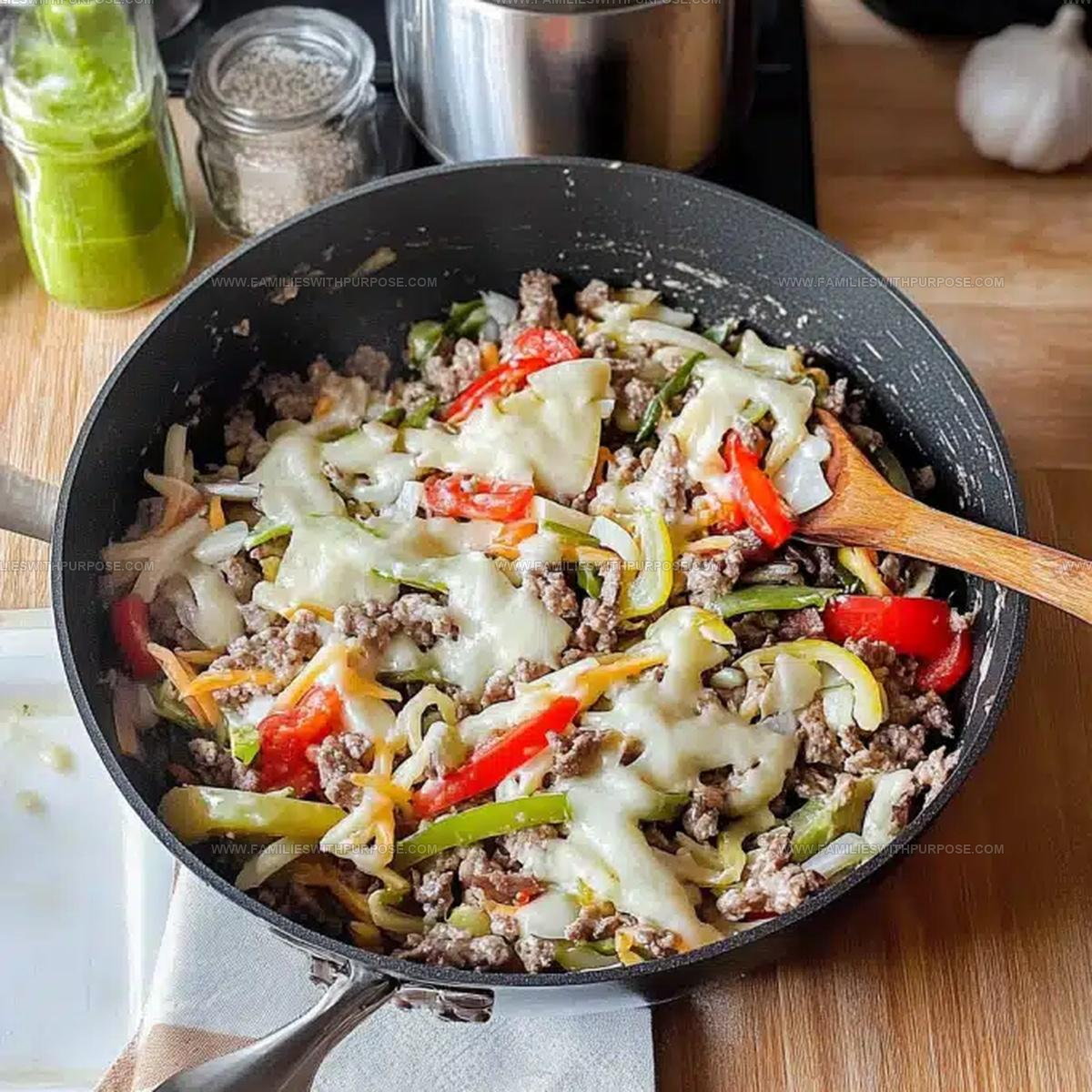 Savory Philly Cheesesteak Skillet Recipe