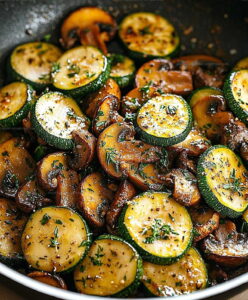 Zucchini and Mushrooms Skillet Recipe