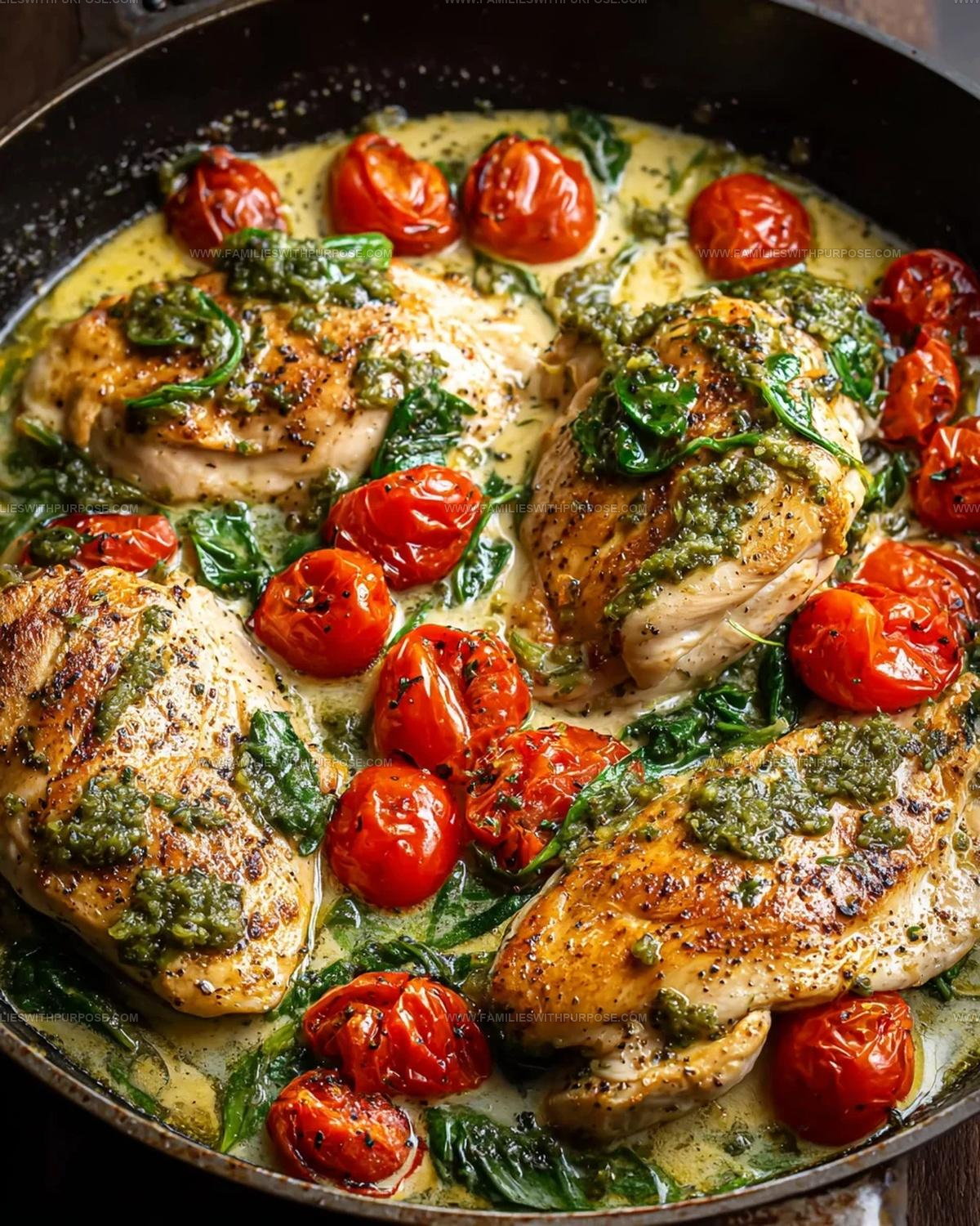 Weeknight Creamy Pesto Chicken Recipe