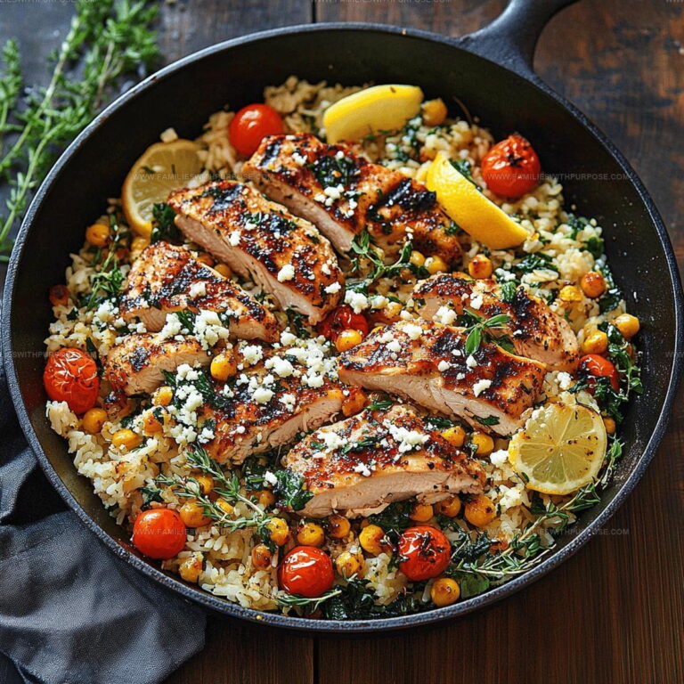 Greek Style Chicken Lemon Rice Recipe