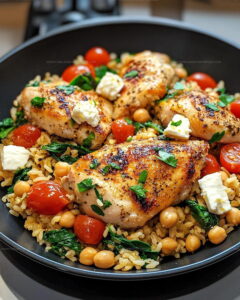 Greek Chicken Lemon Rice Recipe