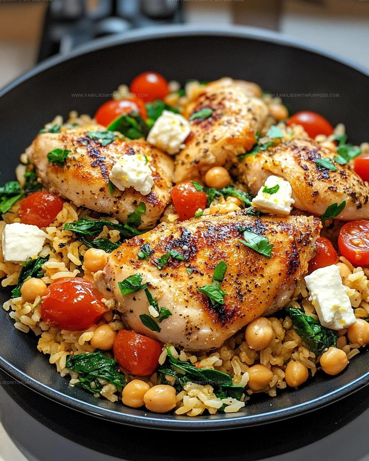 Greek Chicken Lemon Rice Recipe