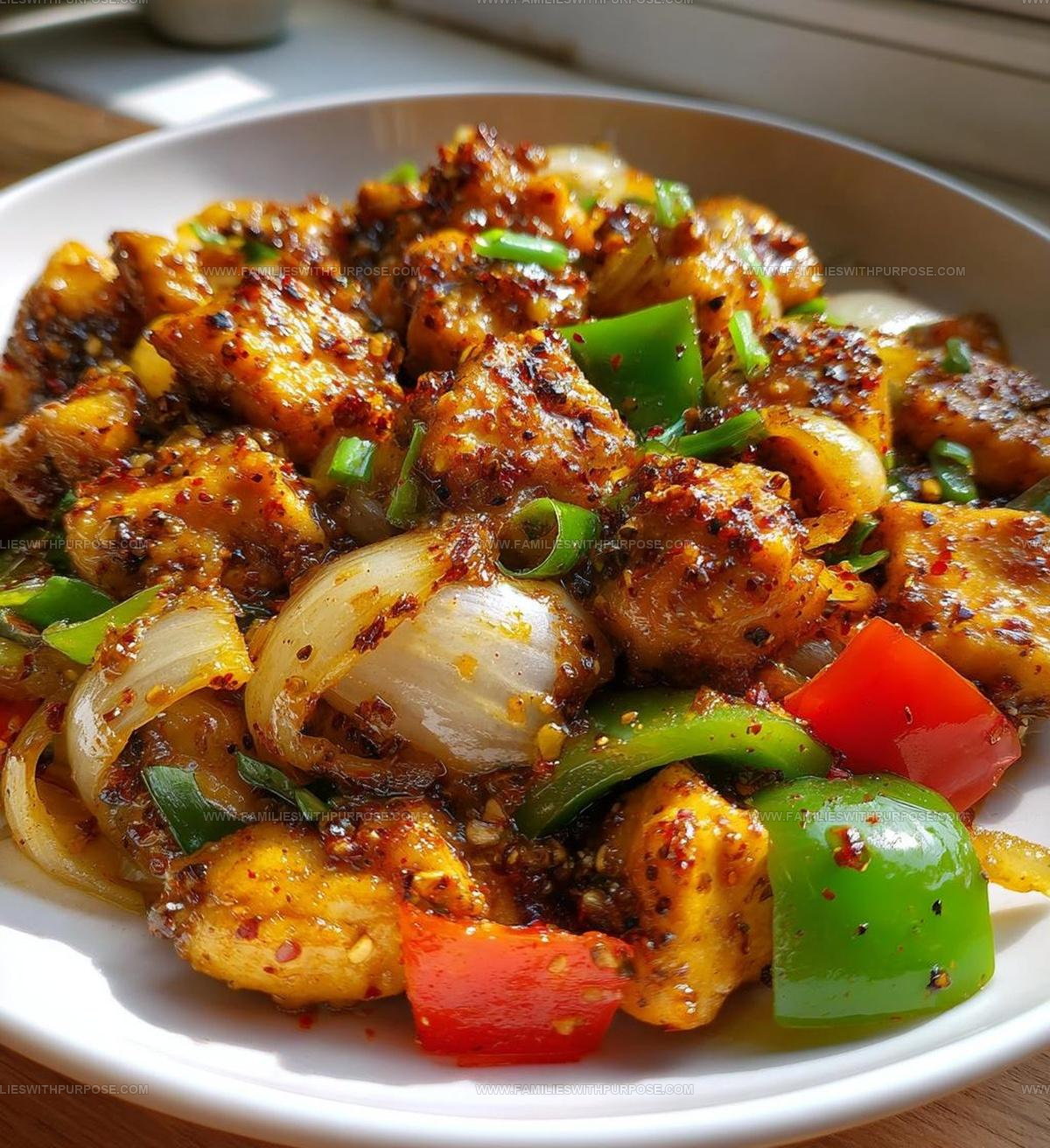 Peppery Skillet Black Pepper Chicken Recipe