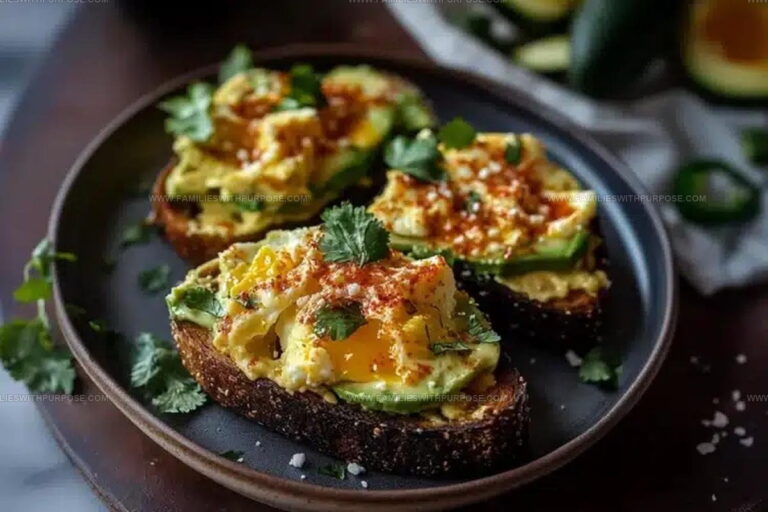 Spicy Avocado Toast with Chili Butter and Eggs Recipe