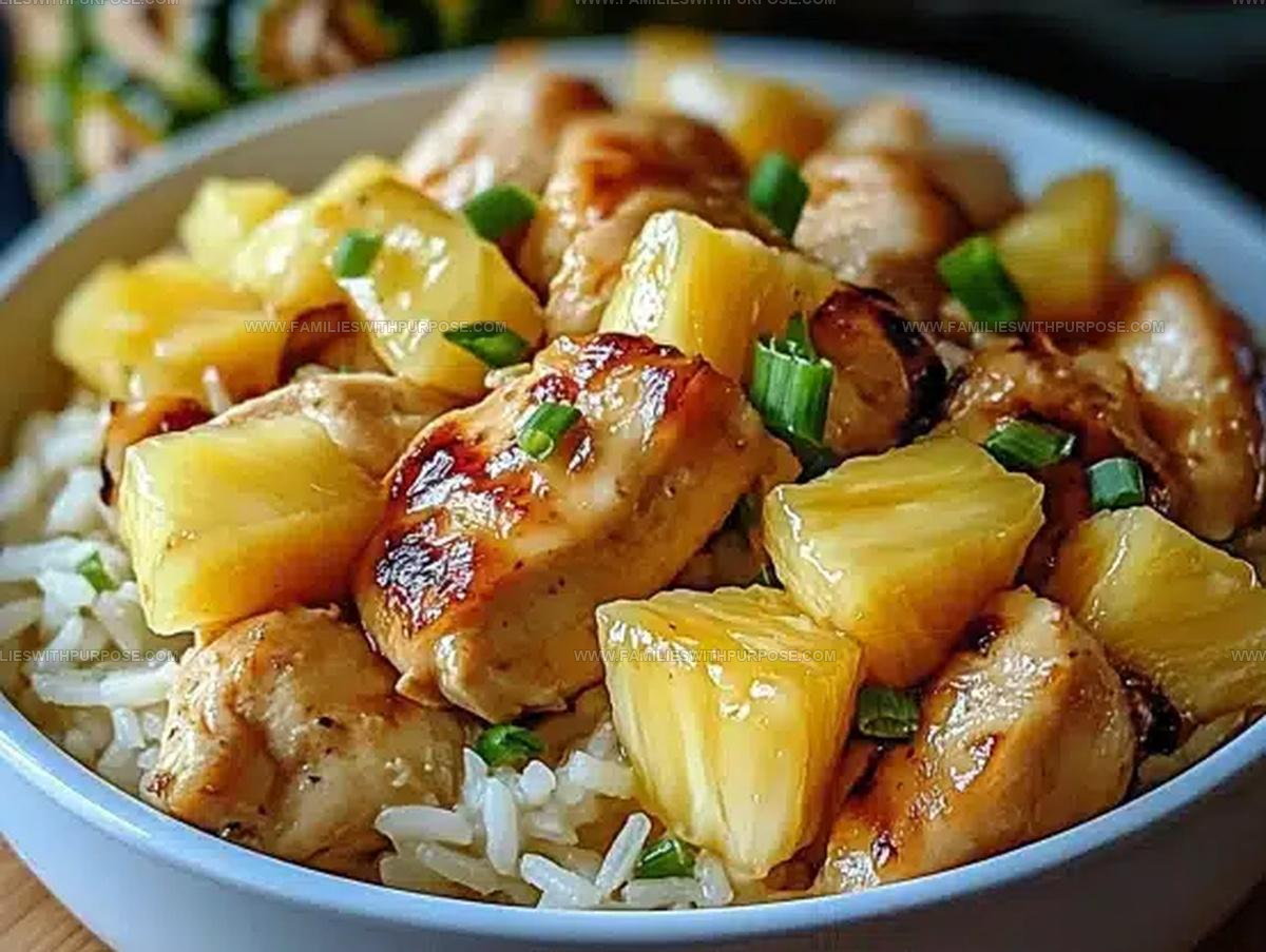 Sweet Savory Pineapple Chicken Rice Recipe