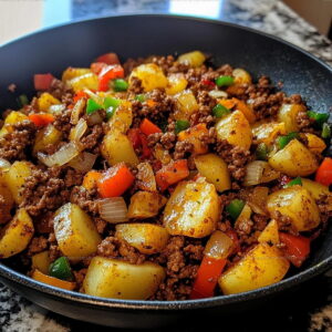 Crispy Skillet Hamburger Hash Recipe