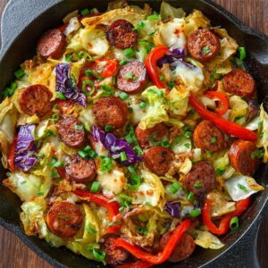 One-Pan Sausage And Cabbage Stir Fry Recipe