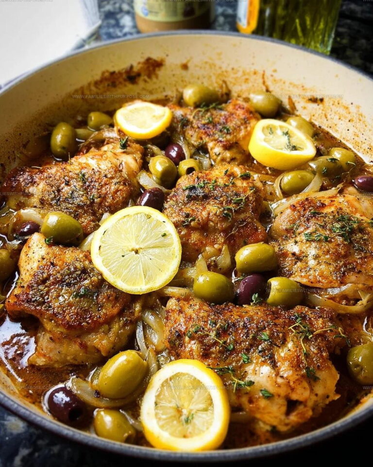 Mediterranean Chicken Recipe with Lemons & Olives