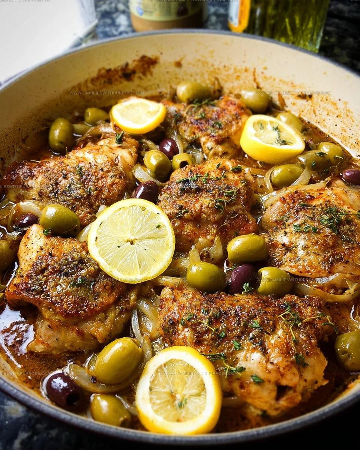 Mediterranean Chicken Recipe with Lemons & Olives