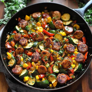 One-Pan Sausage and Veggie Skillet Recipe
