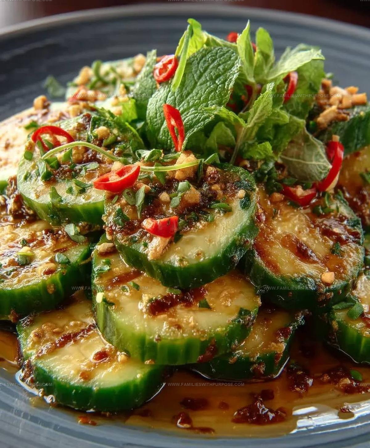 Spicy Crunchy Cucumbers Recipe