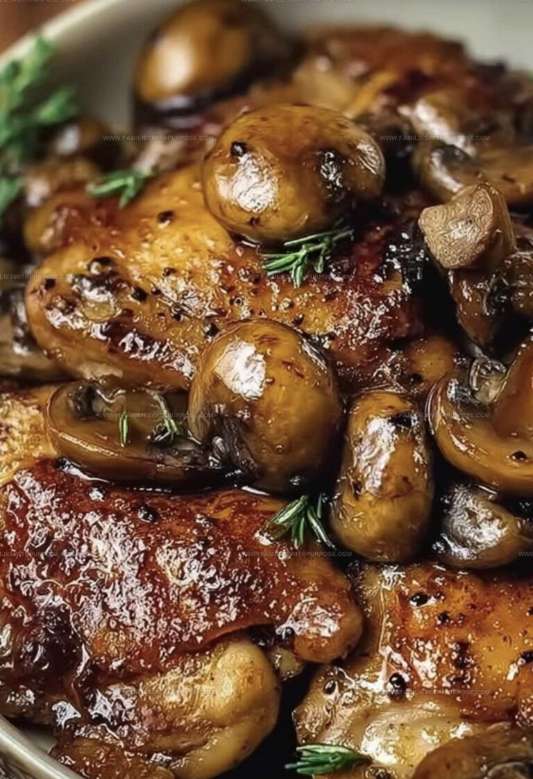 Creamy Mushroom Black Pepper Chicken Recipe