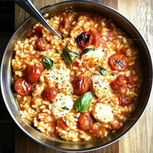 Tomato Mozzarella Risotto Recipe
