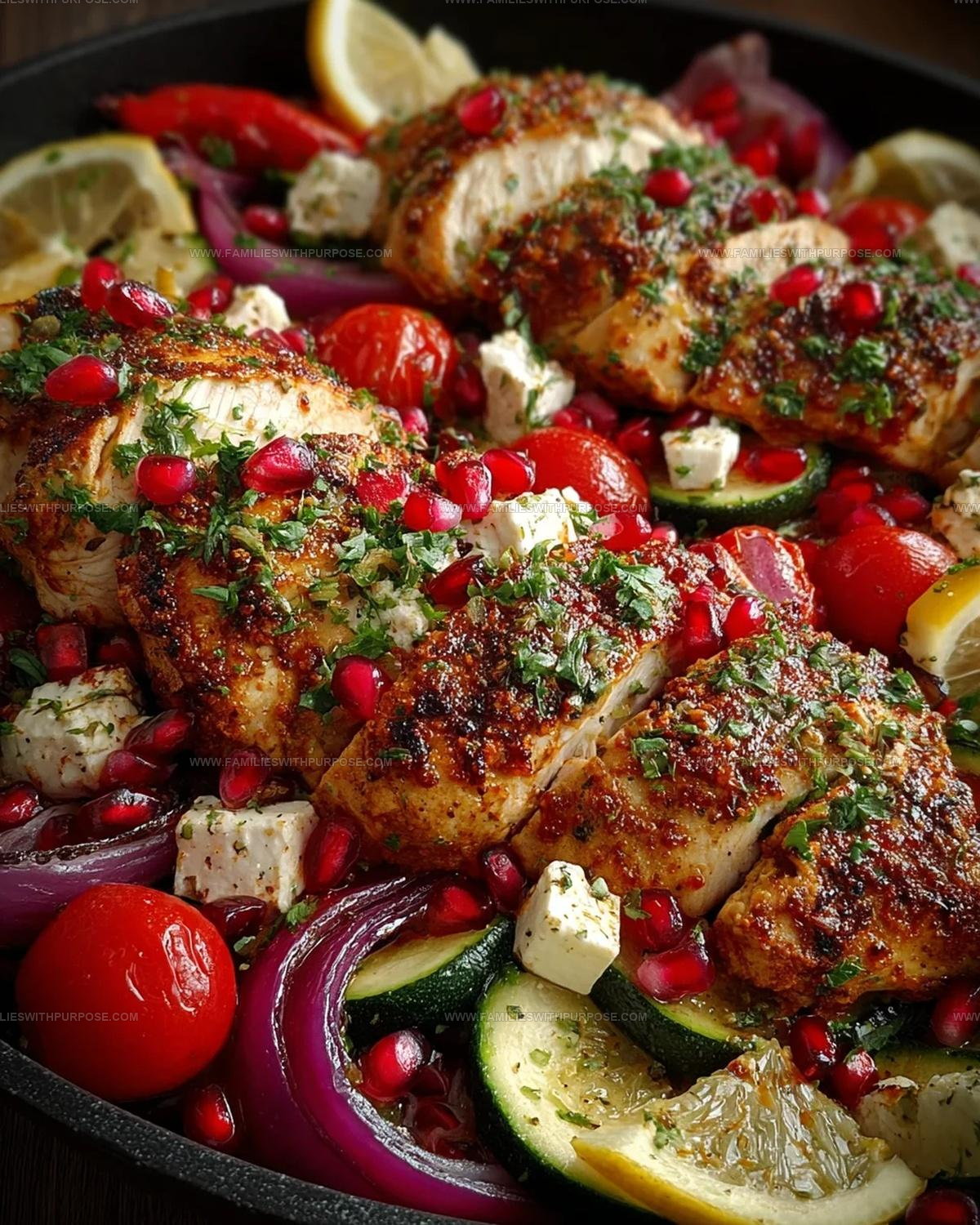One-Pan Chicken Feta Pomegranate Recipe