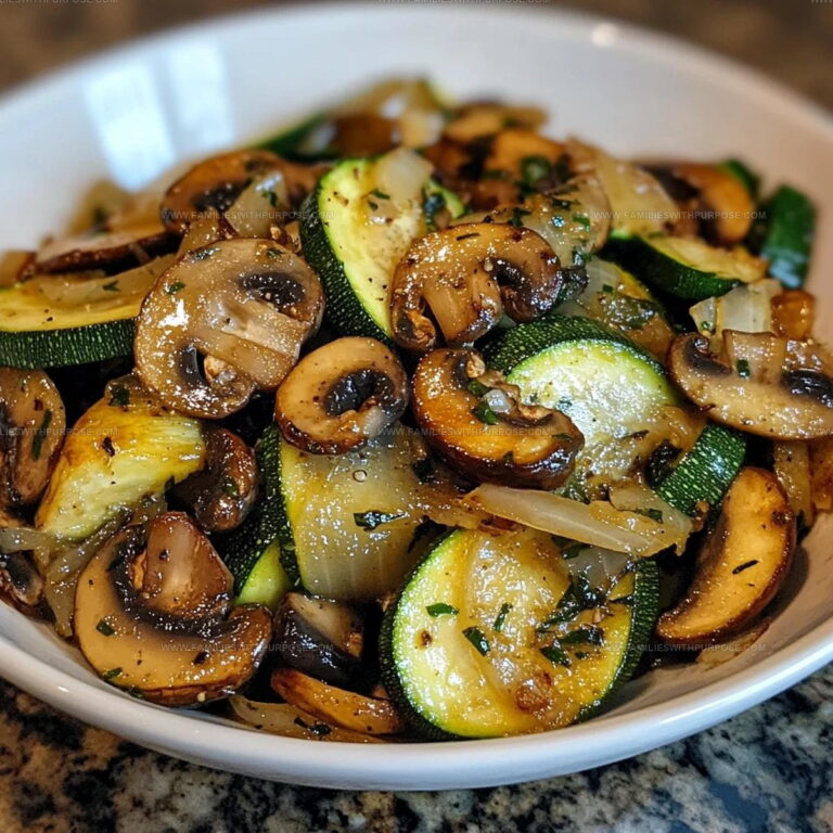 Sauteed Zucchini Mushrooms And Onions Recipe