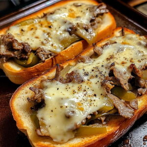 Skillet Steak And Cheese Garlic Toast Recipe