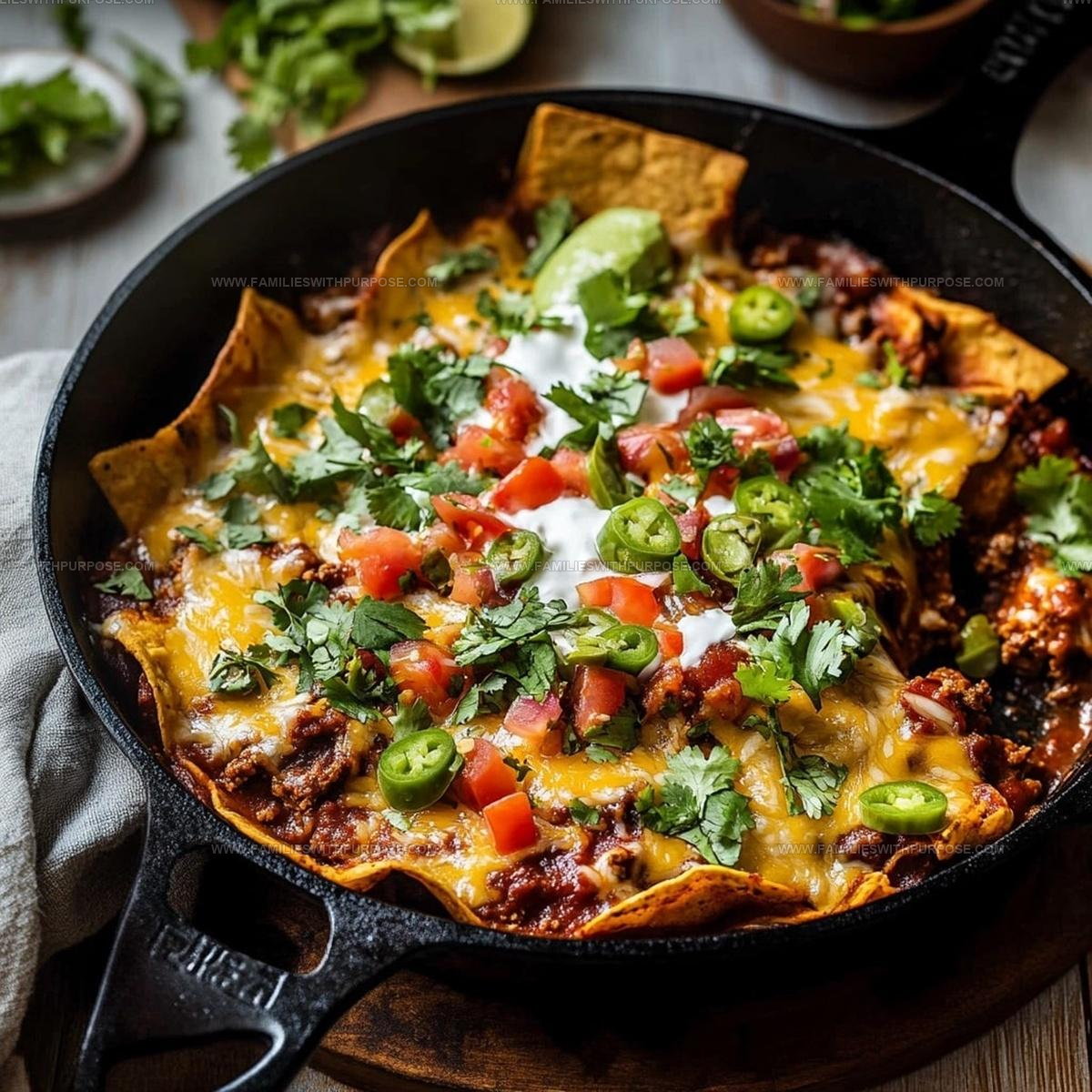 Cheesy Beef Skillet Enchiladas Recipe
