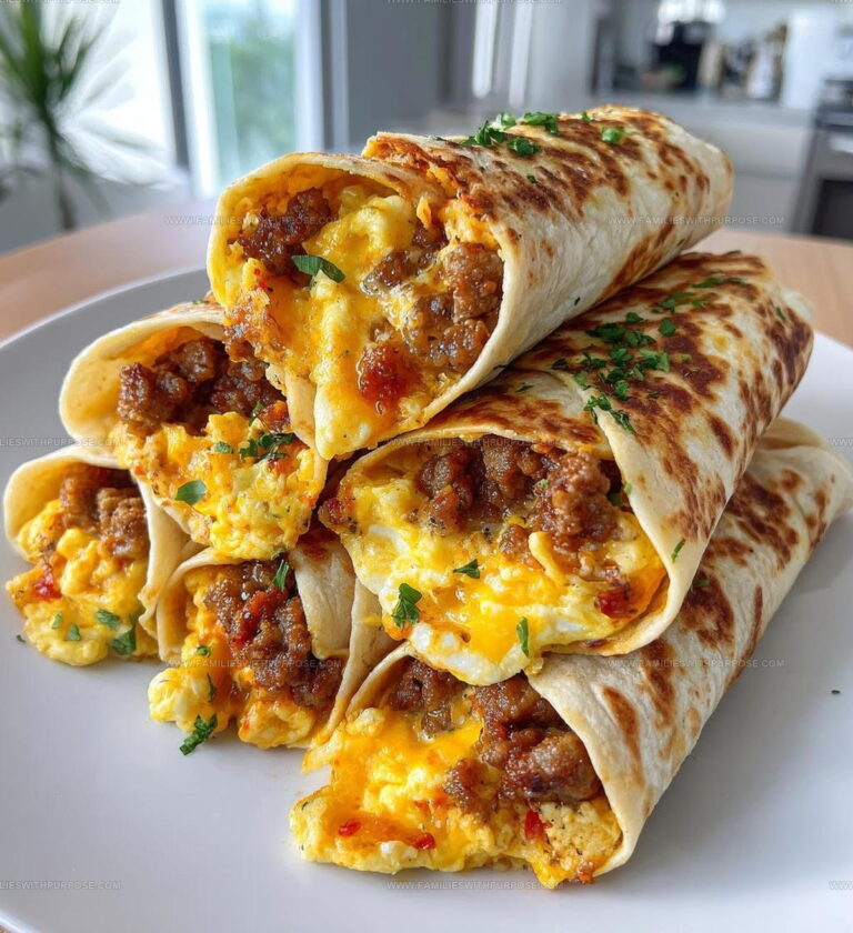 Sausage Egg Breakfast Roll Ups Recipe
