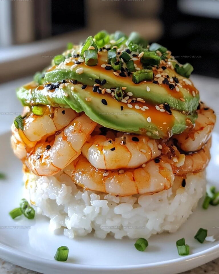 Party-Style Spicy Shrimp Sushi Stacks Recipe