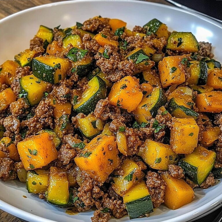 Ground Beef, Zucchini, and Sweet Potato Skillet Recipe