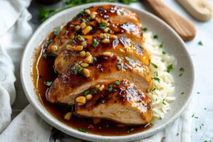 Glazed Honey Garlic Chicken Breasts Recipe