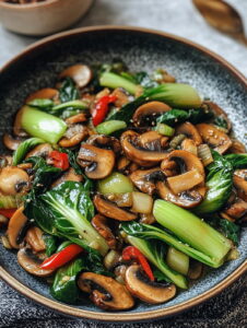 Bok Choy and Mushroom Stir Fry Recipe