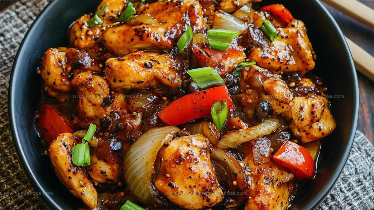Peppercorn Glazed Black Pepper Chicken Recipe