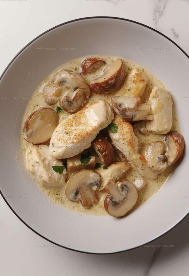 Creamy Brie Chicken and Mushrooms Recipe