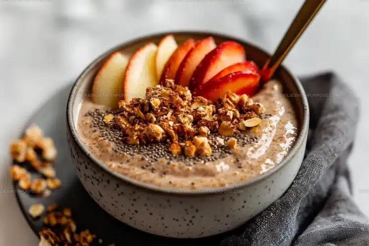 Creamy Apple Crumble Chia Pudding Recipe