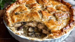 French Chicken and Mushroom Pie Recipe