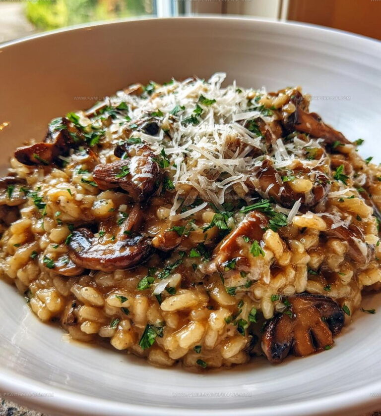 Creamy Italian Mushroom Risotto Recipe