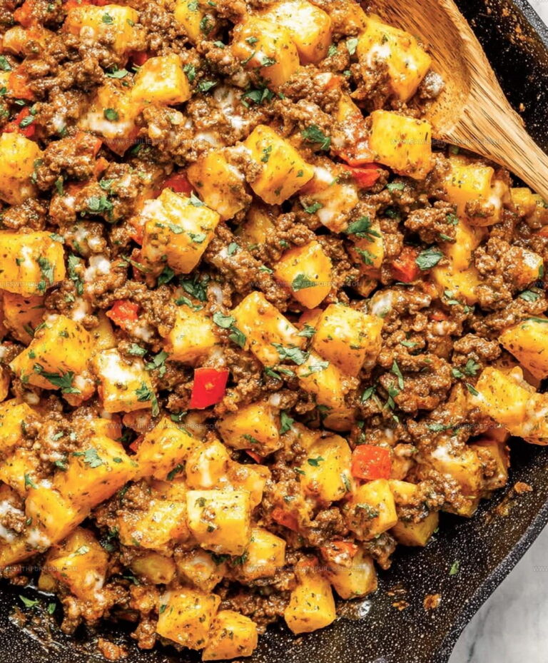 One-Pan Beef And Potato Skillet Recipe