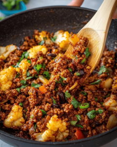 Ground Beef Cauliflower Skillet Recipe
