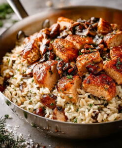 Chicken Rice Mushrooms Recipe