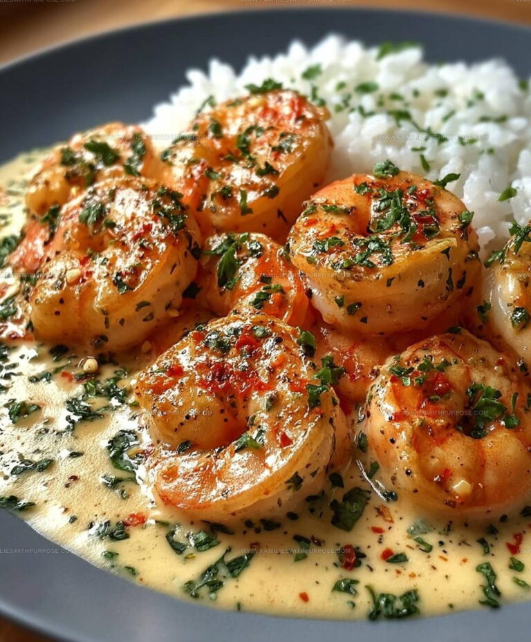 Cream-Sauce Garlic Shrimp Recipe