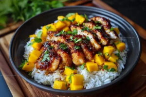Asian Mango Glazed Chicken Recipe