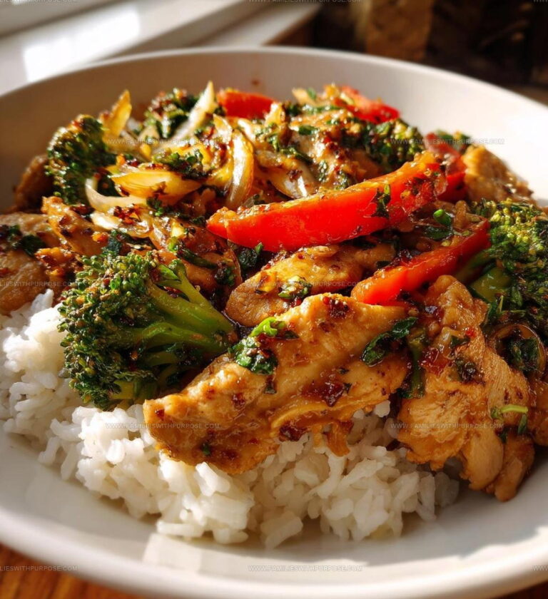 Spicy Skillet Garlic Chicken Rice Recipe