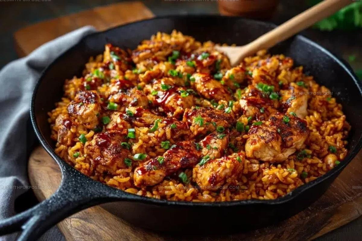 Chipotle BBQ Chicken and Rice Skillet Recipe