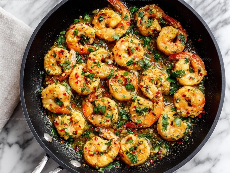 Spicy Lemon Garlic Shrimp Recipe
