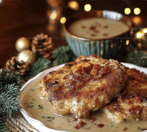 Country Fried Pork Chops & Bacon Gravy Recipe